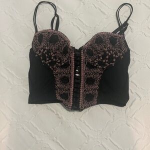 Vintage Embroidered Bustier